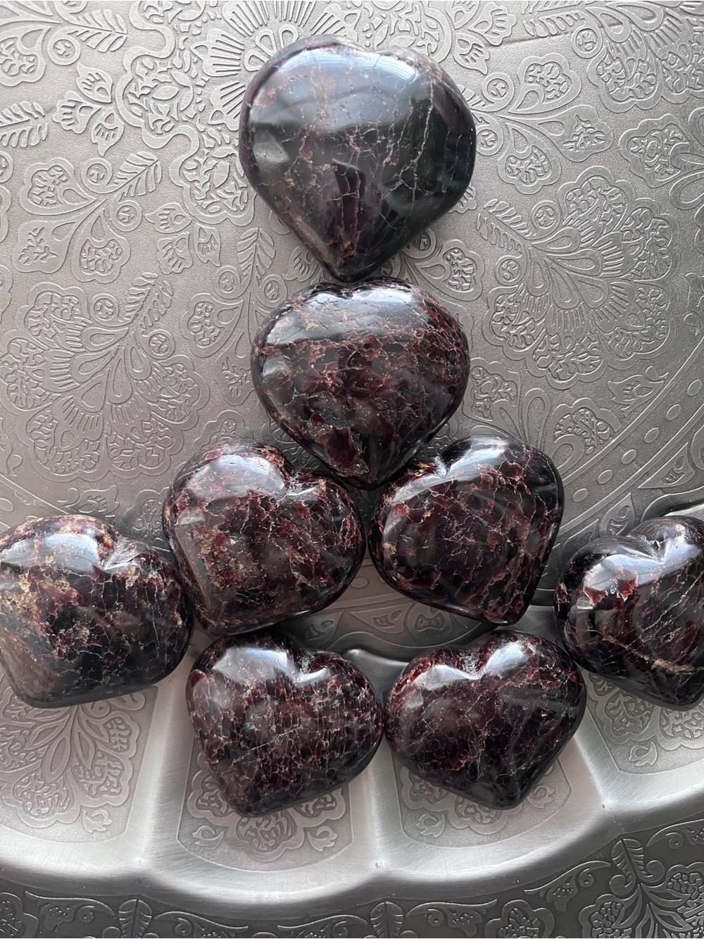 Garnet heart